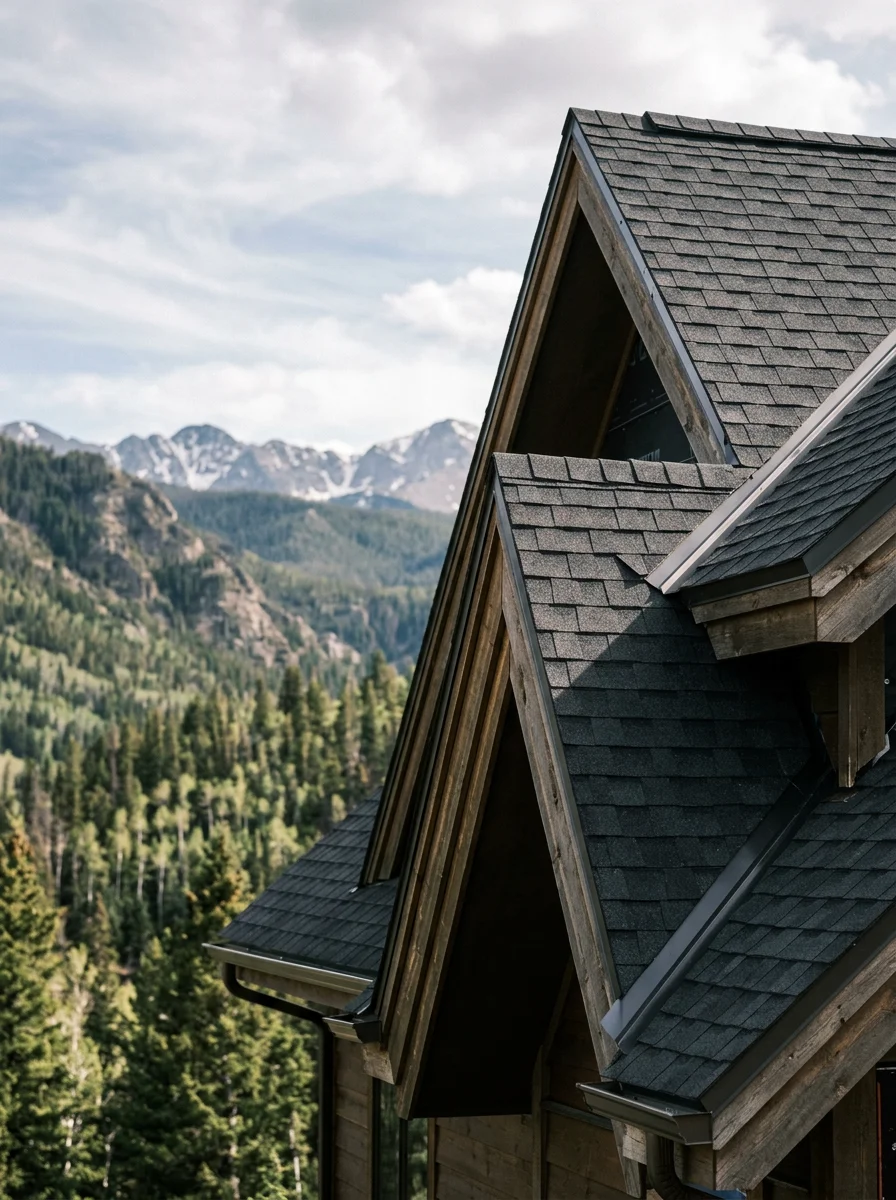 Westcliffe roofing installation on steep pitch, engineered for heavy snow and wind exposure at 7,800 feet elevation